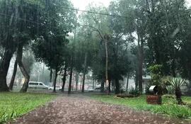El volumen de lluvia de este miércoles en Alto Paraná fue entre 31 mm a 78mm.