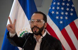 El presidente salvadoreño, Nayib Bukele. (Yuri CORTEZ / AFP)