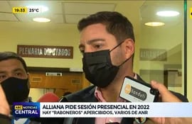 Pedro Alliana pide sesión presencial en 2022