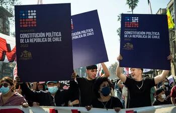 Chile instala una Consejo jurídico para la redacción de una nueva Constitución. (AFP)