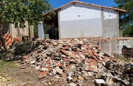 En la escuela Paraguay-Japón del municipio de Sapucai, las clases iniciarán en medio de escombros