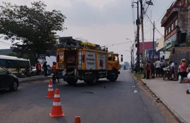 Fatal accidente de tránsito generó caótico tráfico en la avenida Eusebio Ayala de Asunción