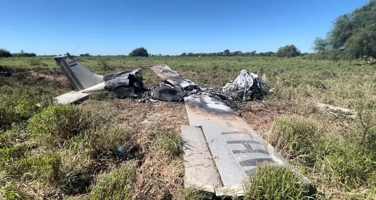 La aeronave Beechcraft Sierra B24R, capotó y se quemó. Esta había sido adquirida por el arquero de fútbol Tobías Vargas, al contado por US$ 86.000.
