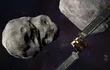 Ilustración de cómo sería el choque de la nave kamikaze de la NASA con el asteroide, esta noche. (NASA/EFE/EPA)