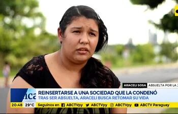 Araceli Sosa: reinsertarse a una sociedad que la condenó