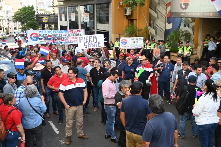 protesta Copaco
