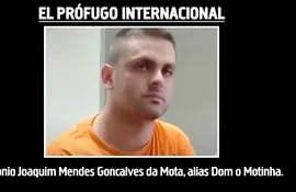 Antonio Joaquim Mendes Goncalves da Mota, alias Dom o Motinha, prófugo internacional.