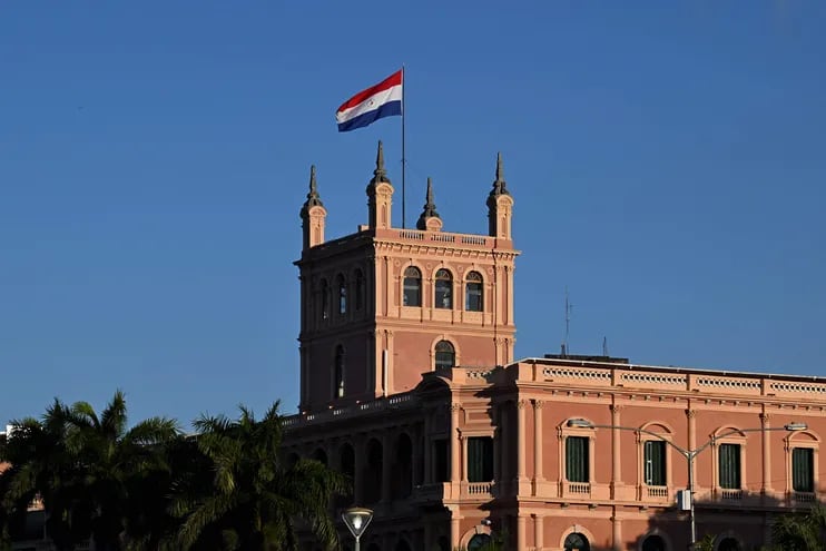 Vista general del Palacio de los López en Asunción.
