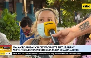 Reportan mala organización de "Vacunate en tu barrio"