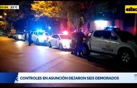 Seis demorados por violación de cuarentena en Asunción