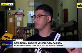 Video: Denuncian robo de vehículo en Capiatá
