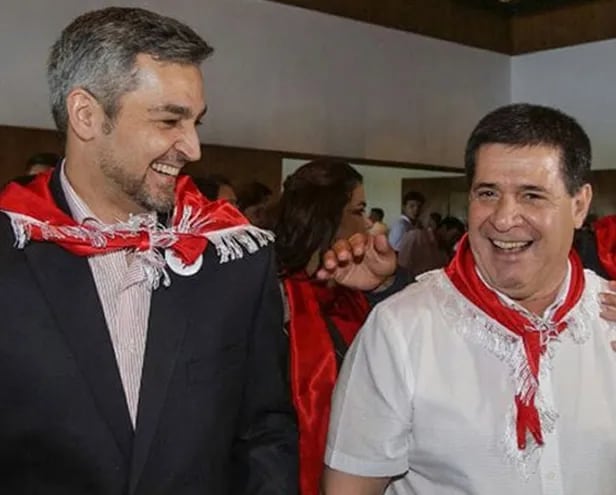 Mario Abdo y Horacio Cartes, en tiempos de campaña. Informe Presidencial