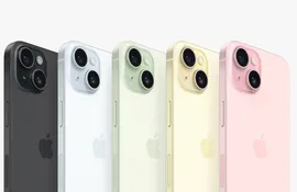 El iPhone 15 y sus cinco colores.