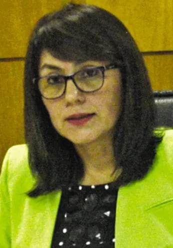 Jueza María Luz Martínez, presidenta del tribunal.