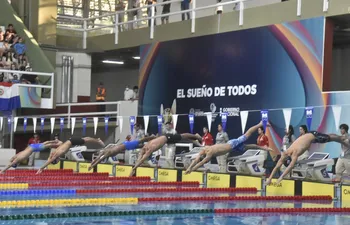La Final de los 400 metros combinados individual masculino en el Centro Acuático Nacional (CAN) de la ciudad de Asunción.