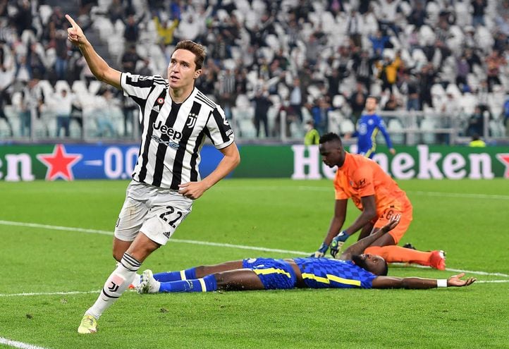 Federico Chiesa anotó el gol para la Juventus.