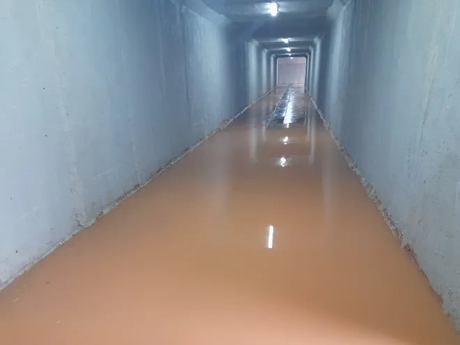 El túnel peatonal de Eusebio Ayala, que recientemente se inundó, forma parte de las obras de duplicación de la ruta PY02.