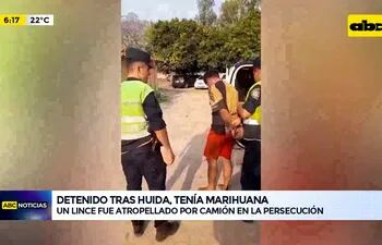Video: Detenido tras huida, pues tenía marihuana