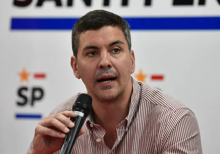 Santiago Peña, presidente electo de Paraguay (ANR). AFP.