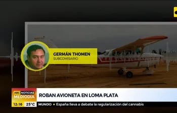 Roban una avioneta en Loma Plata, Chaco