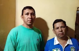 Antonio Ortiz (izq.) y Domingo Torres, los "caseros" de Jorge Baruja.