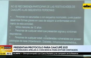 Presentan protocolo para Caacupé 2021