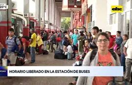Video: Horario liberado en la Estación de Buses