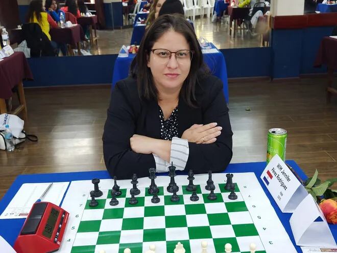 La WIM Jennifer Pérez Rodríguez, número uno de Paraguay, se lució en el torneo de Ecuador.