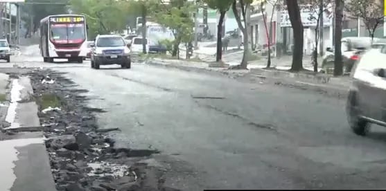 Avenida Fernando de la Mora con obras inconclusas desde hace casi un año.