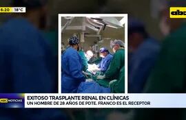 Video: Exitoso trasplante renal en Clínicas