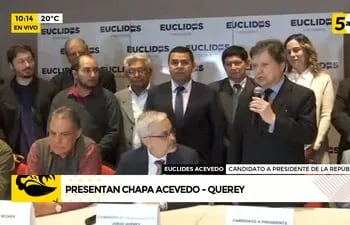 Euclides Acevedo oficializa candidatura presidencial con Querey como dupla