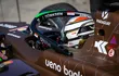 El monoplaza PHM AIX Racing del piloto paraguayo Joshua Duerksen en la clasificación de la carrera principal de la Fórmula 2, en Imola.