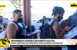 Puerto Falcón: Suma cantidad de personas para ingreso a Paraguay