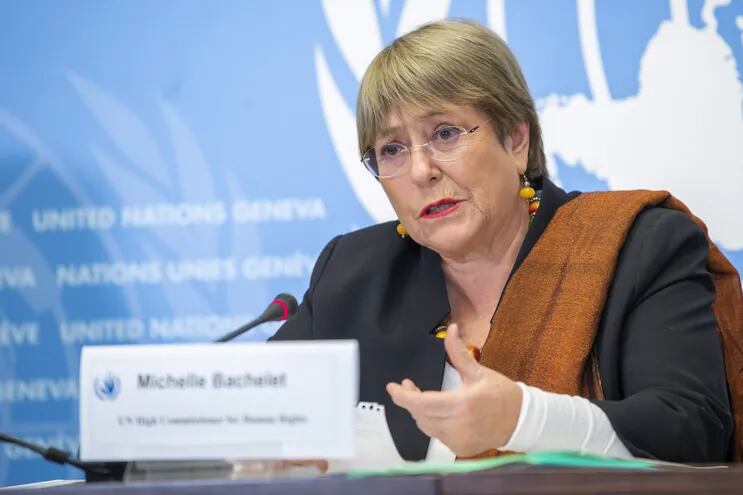 Michelle Bachelet, la alta comisionada de la ONU para los derechos humanos.