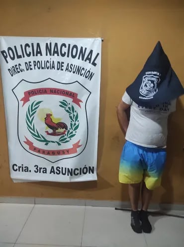 Sergio Luis Raicovich, detenido en sede de la comisaría 3° Asunción.