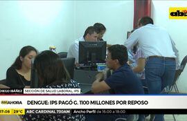 Dengue: IPS pagó g. 1.100 millones por reposo