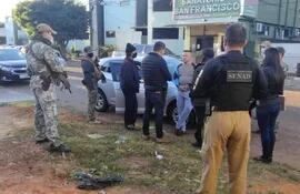 Celso Dos Santos, supuesto líder de la estructura, detenido por una comitiva fiscal-Senad.