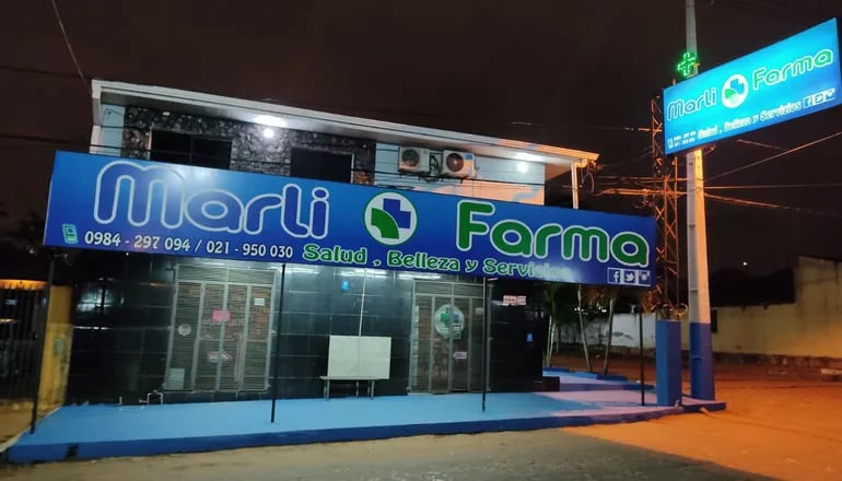 “Farmacia Marli”, se denomina el comercio asaltado que se encuentra en Avenida Paraguay e Itapúa, de la ciudad de Ñemby.