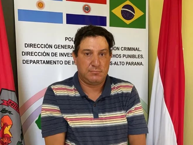 Carlos Osmar Ortellado Centurión, detenido.