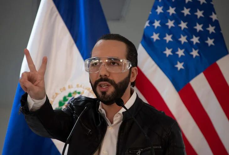 El presidente salvadoreño, Nayib Bukele. (Yuri CORTEZ / AFP)