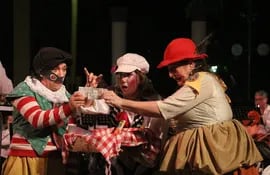 El grupo Bochín Teatro-Clown presentará hoy la obra "Gaia SOS Lago" en la ciudad de Ypacaraí.