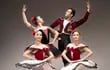Cuatro de los integrantes de la compañía Master Ballet, que subirá al escenario del Centro Paraguayo Japonés dos noches.