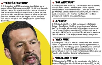 Conversaciones telefónicas Ulises Quintana y Reinaldo Cucho Cabaña