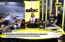Video: Denuncian revisión de argentinos a barcos