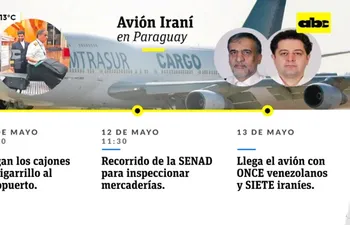 La cronología y todo lo que se sabe del paso del avión iraní por Paraguay.