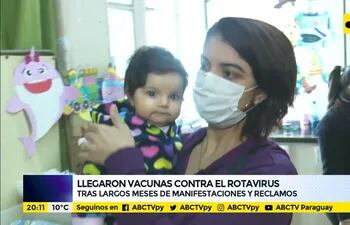 Llegaron vacunas contra el rotavirus