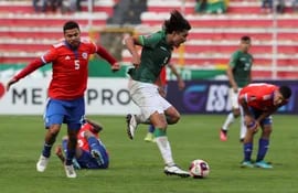 Marcelo Martins convirtió el último gol del Bolivia vs. Chile.