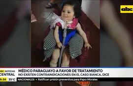 Medico paraguayo en Estados Unidos, a favor del tratamiento de Bianca