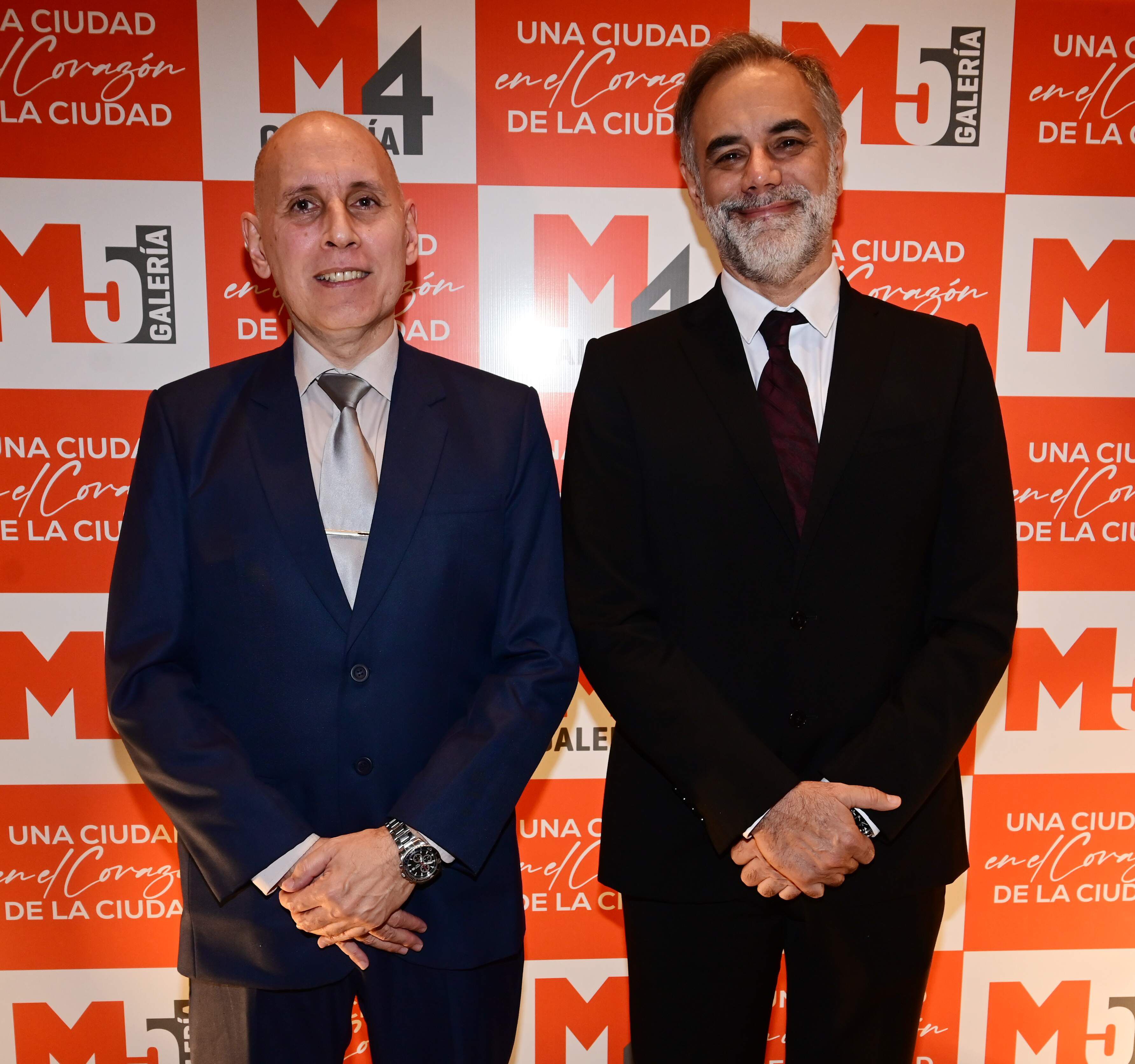 Luis Fernando Tomassone, gerente del Banco Nacional de Fomento y Claudio Natoli, presidente de M4 Galería.