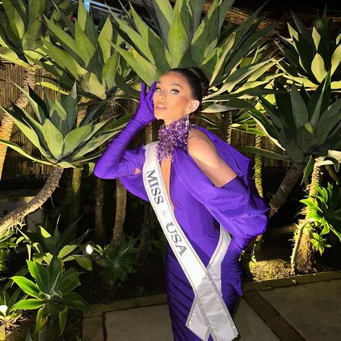 Miss USA, Noelia Voigt, llevará un traje alegórico creado por el paraguayo Simón Villalba. (Instagram/Noelia Voigt)